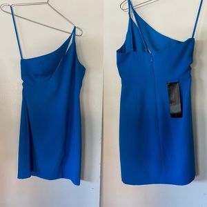NEW BCBG ONE SHOULDER COCKTAIL  CUT OUT